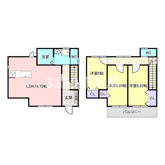 安良田町5丁目貸家