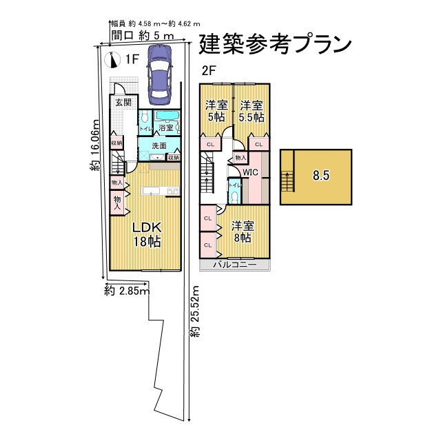 上京区 西柳町 建築条件付き土地の土地図