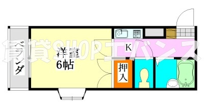 【間取り】 | ジュネパレス津田沼第26