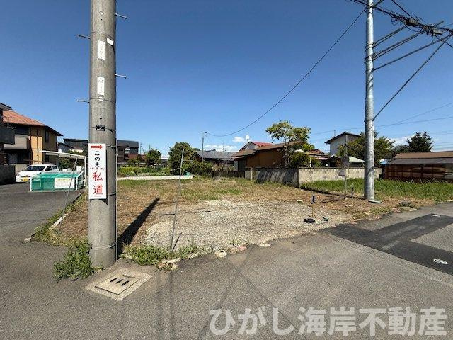 茅ケ崎市西久保　新築戸建　全２棟の外観|4月16日撮影　建築前　現地外観