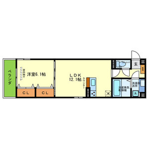 ＹＫメゾン向陽の間取り