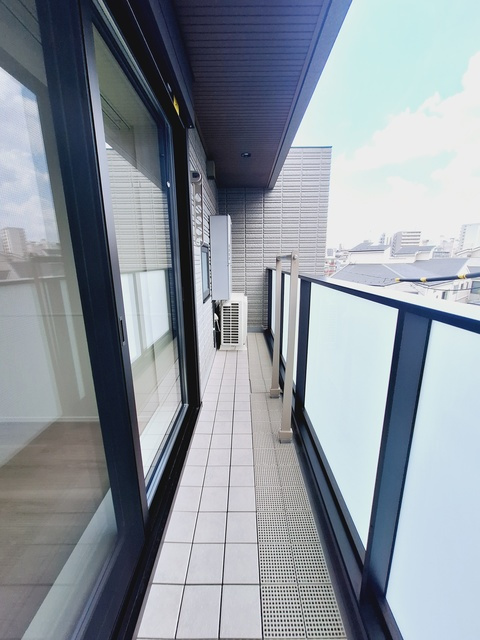 ルクール東池袋のバルコニー