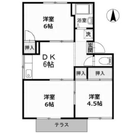 プレジール寿の間取り
