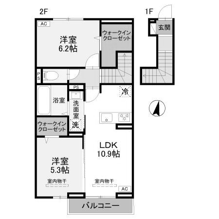 【間取り】 | ベストオーシャン　Ｅ