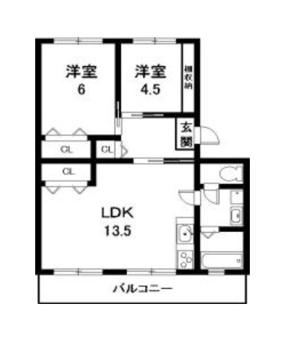 コーポまやだの間取り