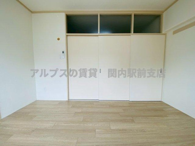 【寝室】 | ちぇるる野毛 | 広角レンズで撮影の為、実際の見え方と異なります。