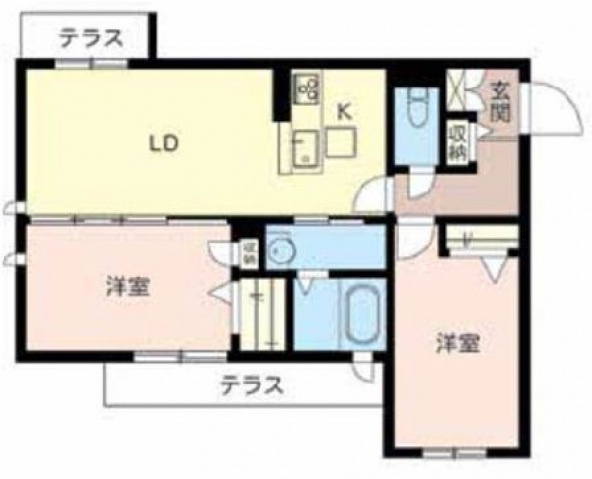 シャーメゾン拓の間取り
