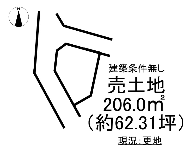 勿来町関田西二丁目 売土地の土地図