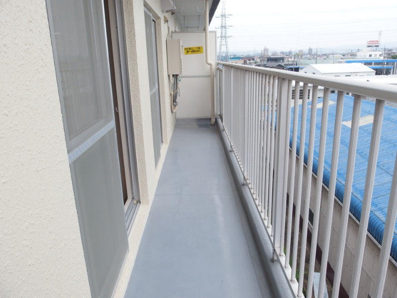 北町マンションのバルコニー