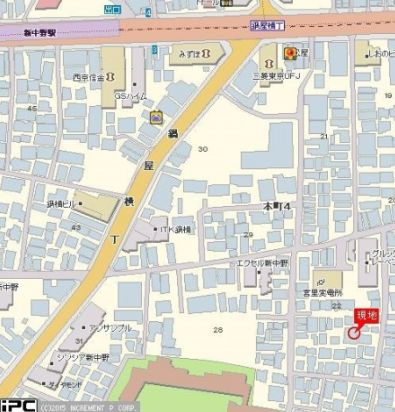 ファーストハウス新中野の地図|地図