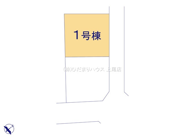鴻巣市吹上本町2丁目　新築戸建　ブルーミング01の区画図