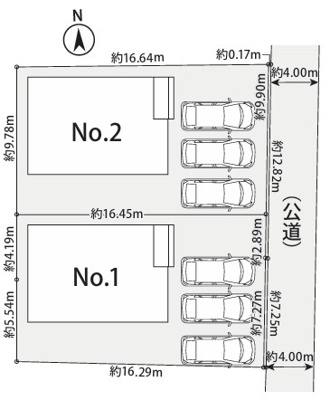 【区画図】 | 藤沢市大庭3期 新築戸建 全2棟