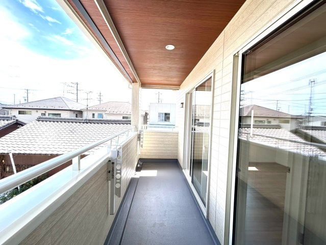ブルーミングガーデン　江南市高屋町旭　全1区画分譲のバルコニー|バルコニーは南向きで洗濯物もよく乾きます！