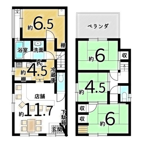 嵯峨野開町の間取り