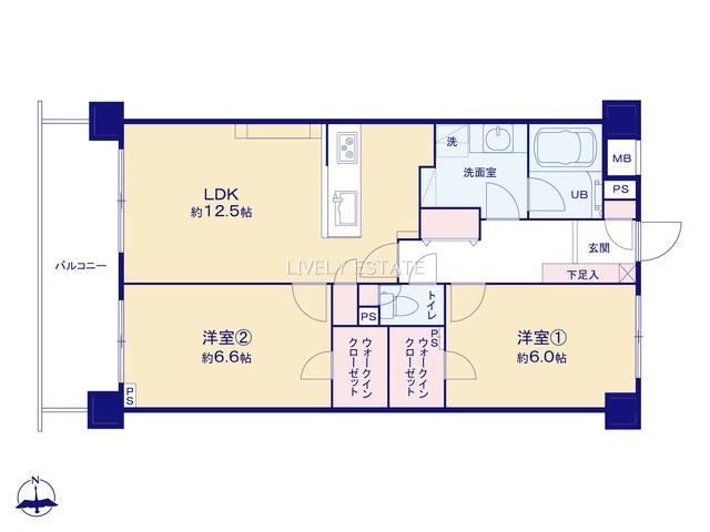 ドメイン越谷ツインヒルズの間取り