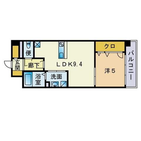 Aden箱崎駅前の間取り