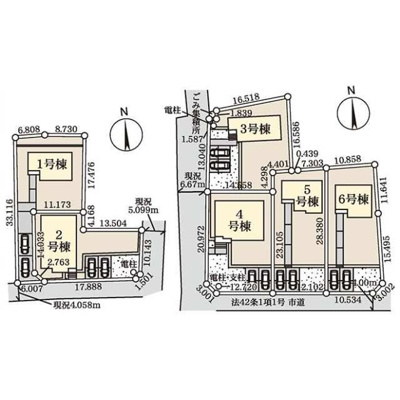 【区画図】 | Livele Garden.S加須市多門寺3号棟 | 現況と異なる場合は現況優先とさせていただきます