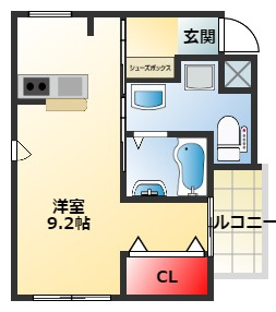 【間取り】 | ＴＫアンバーコート宿院