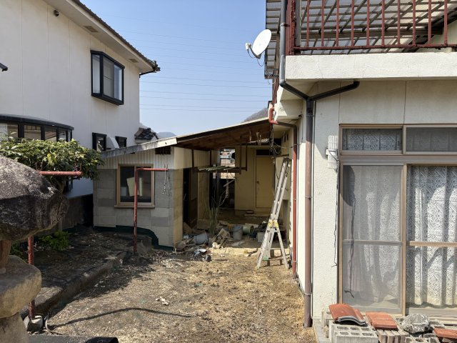 広島県竹原市下野町 中古物件 的場海水浴場まで車で8分の古民家の外観|外観も気になるポイント