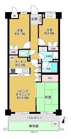藤和ライブタウン松戸新八柱IIIの間取り|間取図