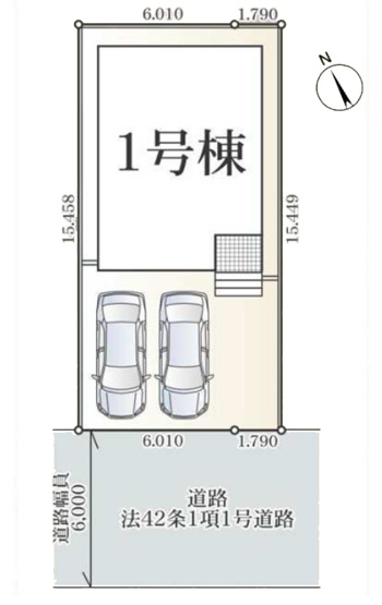 【区画図】 | 春日井市東野町３丁目16-11『仲介料無料』新築戸建て | 1号棟
