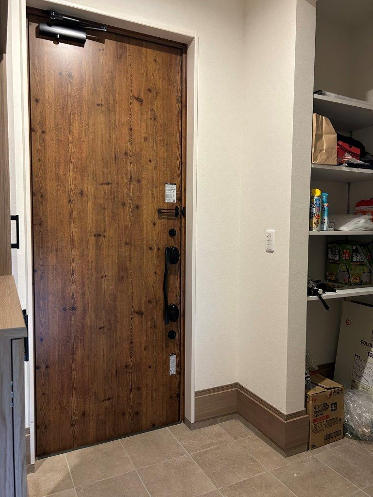 砥部町原町の玄関|ゆったりとした玄関です