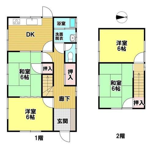 萩生　中古戸建の間取り