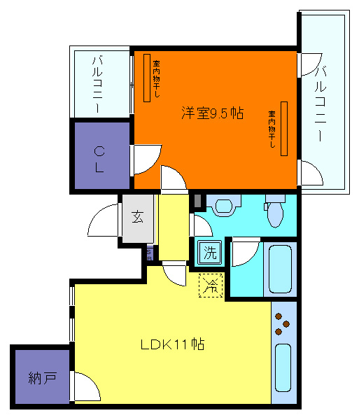 岡本Ｒｄ１２の間取り
