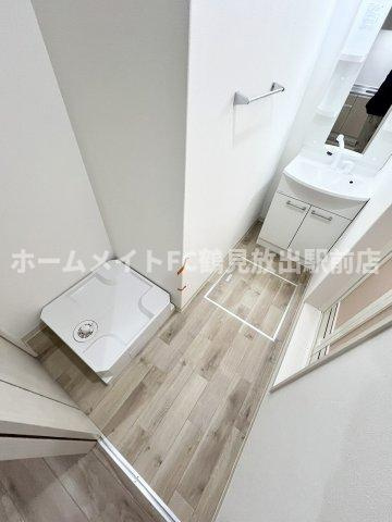 東大阪市鴻池本町のアパートの洗面所