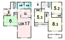 【20万円ｷｬｯｼｭﾊﾞｯｸ対象物件】リーブルガーデン北葛城郡上牧町中筋出作3期全3棟 3号棟の画像