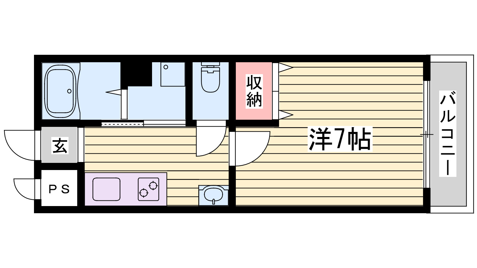 ラフェスタ妻鹿の間取り