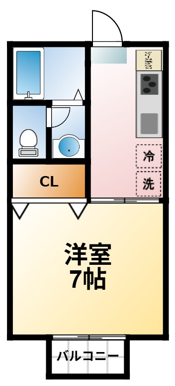 パレスグランメールA棟の間取り