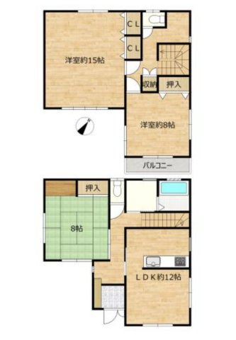 【間取り】 | 鶴ヶ島市下新田　中古戸建