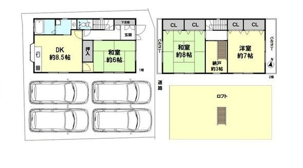 西舞子8丁目戸建の玄関