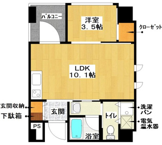【間取り】 | アワジアパートメントアイ | アワジアパートメントアイ　２０２号室