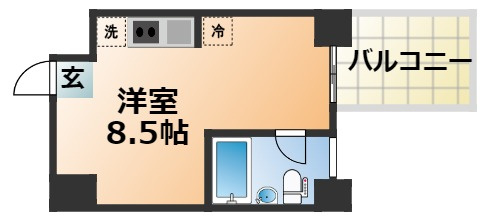 イーストヴィレッジ三宮の間取り