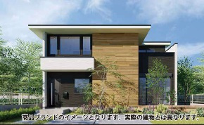 葛飾区東金町７丁目　新築戸建て　全１棟の外観パース