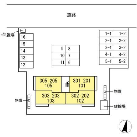 プライマリーの区画図