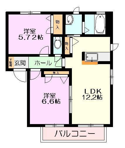 パークアベニューCの間取り