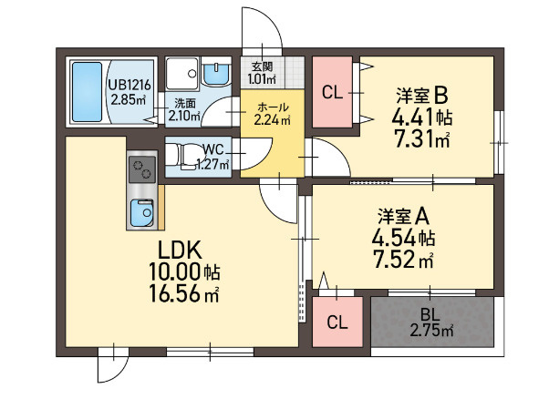 レガリア西町の間取り