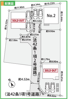 【区画図】 | 綾瀬市早川1期 新築戸建 全3棟