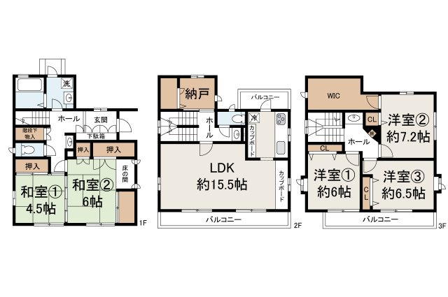 岸和田市宮前町の間取り|現状でのお引渡し。定額リフォームパック（オプション）利用可。詳細はお問合せください。