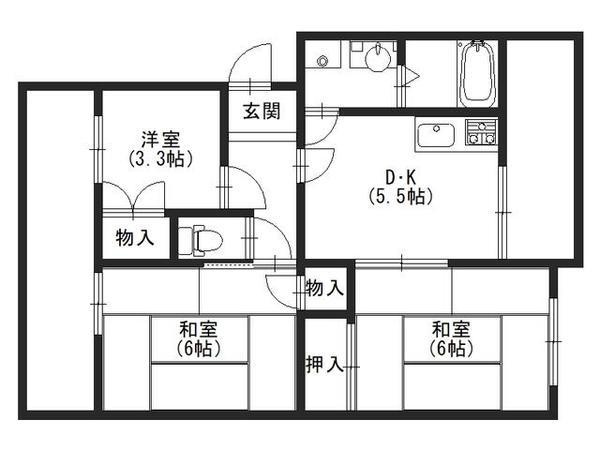 【間取り】 | モダンアパートメント高槻城南