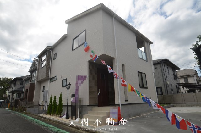 【外観】 | 海老名市国分寺台５丁目　新築戸建て　全１棟【仲介手数料無料】 | 建物完成しました！！内見可能です♪