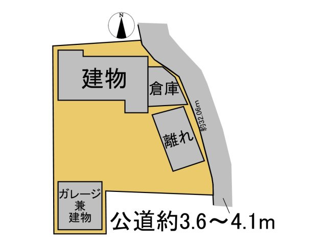 中古戸建　安八郡神戸町大字柳瀬　平成14年築の区画図