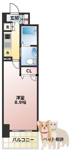 レジデンス京橋スクエア(旧ルクレ京橋)の間取り