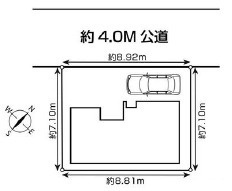 越谷市大字大林 新築分譲住宅の区画図