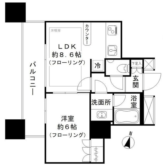 【間取り】 | カテリーナ三田タワースイート　イーストアーク