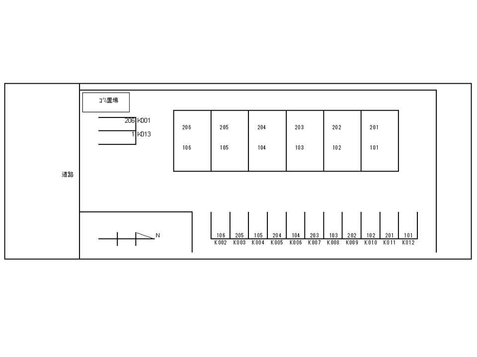 エルディムＱの駐車場|駐車場