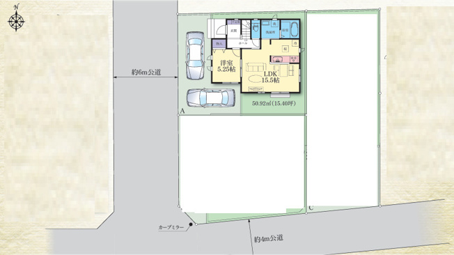 【区画図】 | 座間市立野台２丁目　新築戸建て　全3棟　【仲介手数料無料】 | 【仲介手数料無料でご紹介可能です】大樹不動産